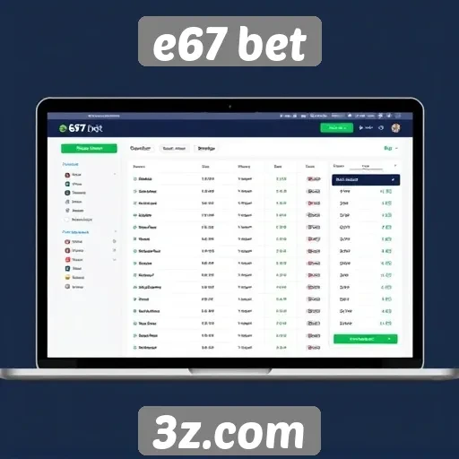 Plataforma e67 bet registra aumento no número de usuários