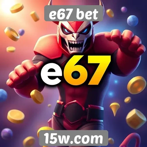 Variedade de jogos disponíveis na plataforma e67 bet